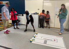 Andy and Miss Em Arlparra Homeland Schools NT